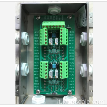 Scatola di giunzione impermeabile SS a 8 linee